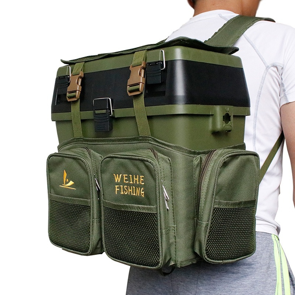 Green Nylon Fishing Backpack W - đánh giá và giá Fishing Backpack