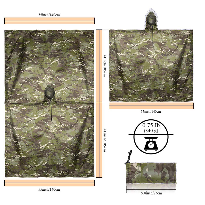 Rain Coat Camouflage Tactical  - đánh giá và giá Fishing Rain Suit