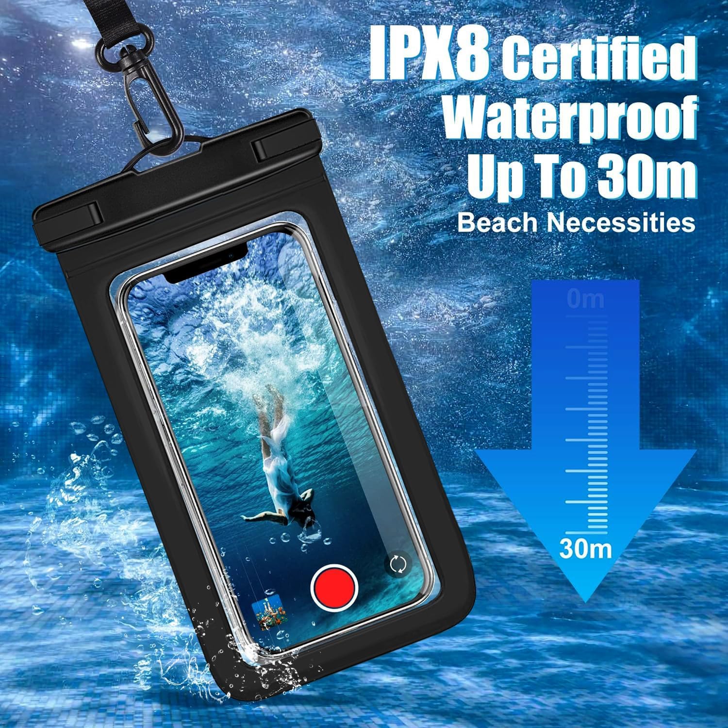 3 Pack Multicolor IPX8 Waterpr - đánh giá và giá Fishing Bag Waterproof