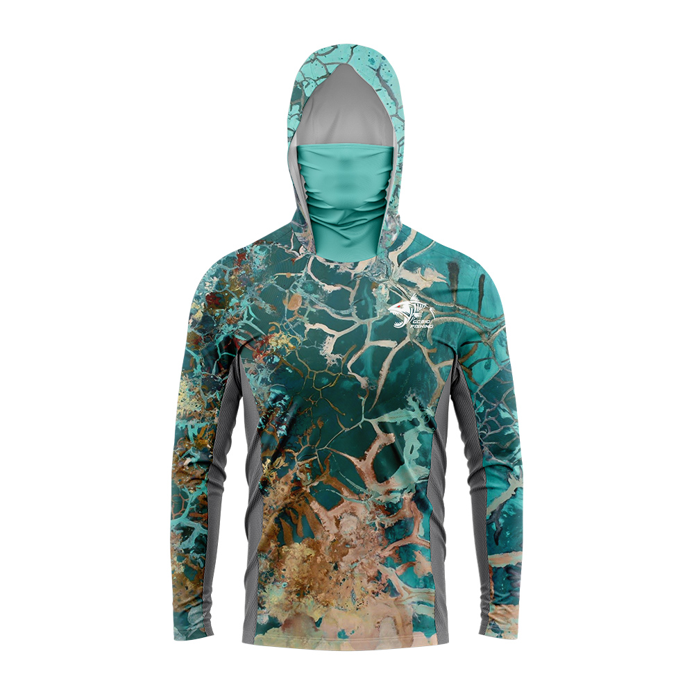 Gradient Green‑Yellow Skeleton - đánh giá và giá Fishing Hoodie