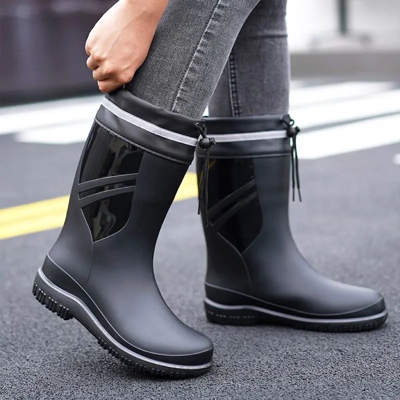 Fashion Men's Medium Tube Rain - đánh giá và giá Fishing Boots